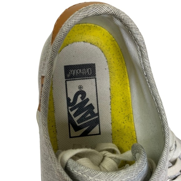 Vans Ortholite Heathered Gray Leather Pull Tab Lace Up Sneakers NEW - Picture 10 of 12